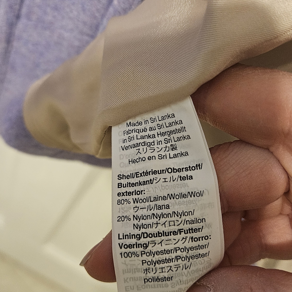 NWOT JCrew Chateau Parka Italian Stadium Cloth Wool Coat Sz 8 HTHR FRNCH PURPLE - Picture 9 of 11